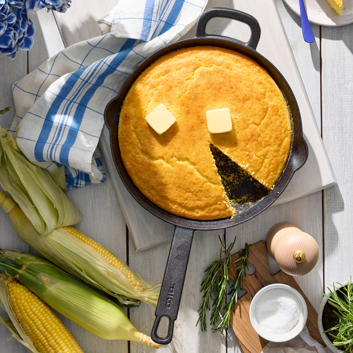 Bobby Flay by GreenPan 4-Piece Cast Iron Set with Bobby at Home Cookbook