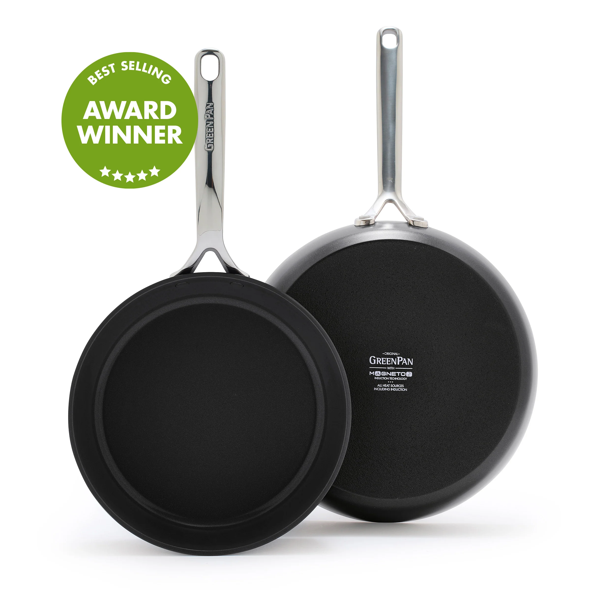 GP5 Infinite8 Ceramic Nonstick 9.5 and 11 Frypan Set
