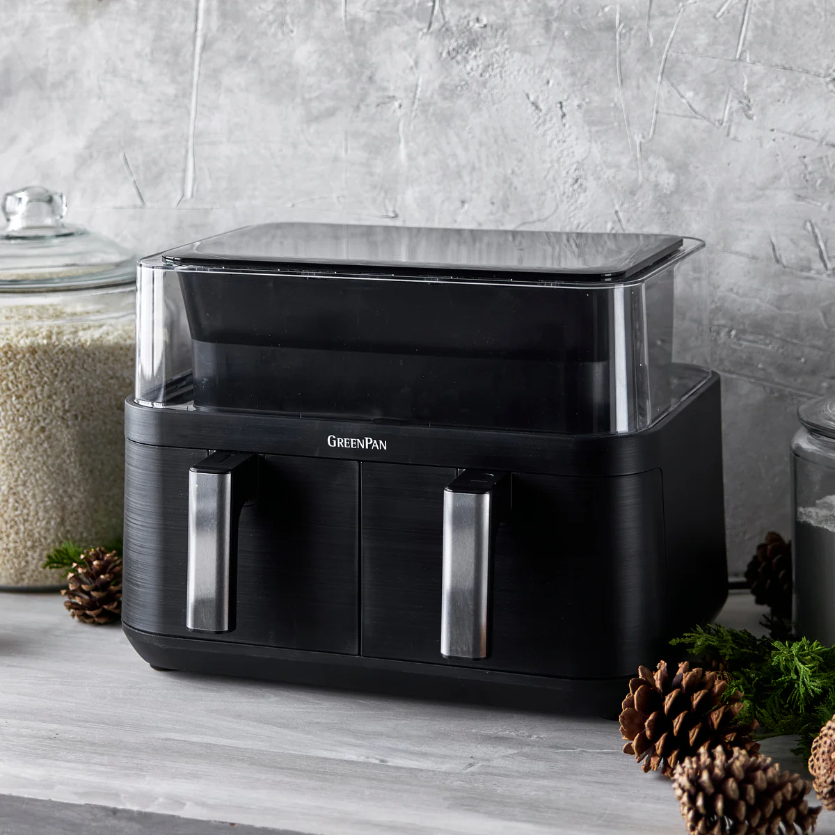 Bistro 10-Quart 360˚ Clear View Double Air Fryer