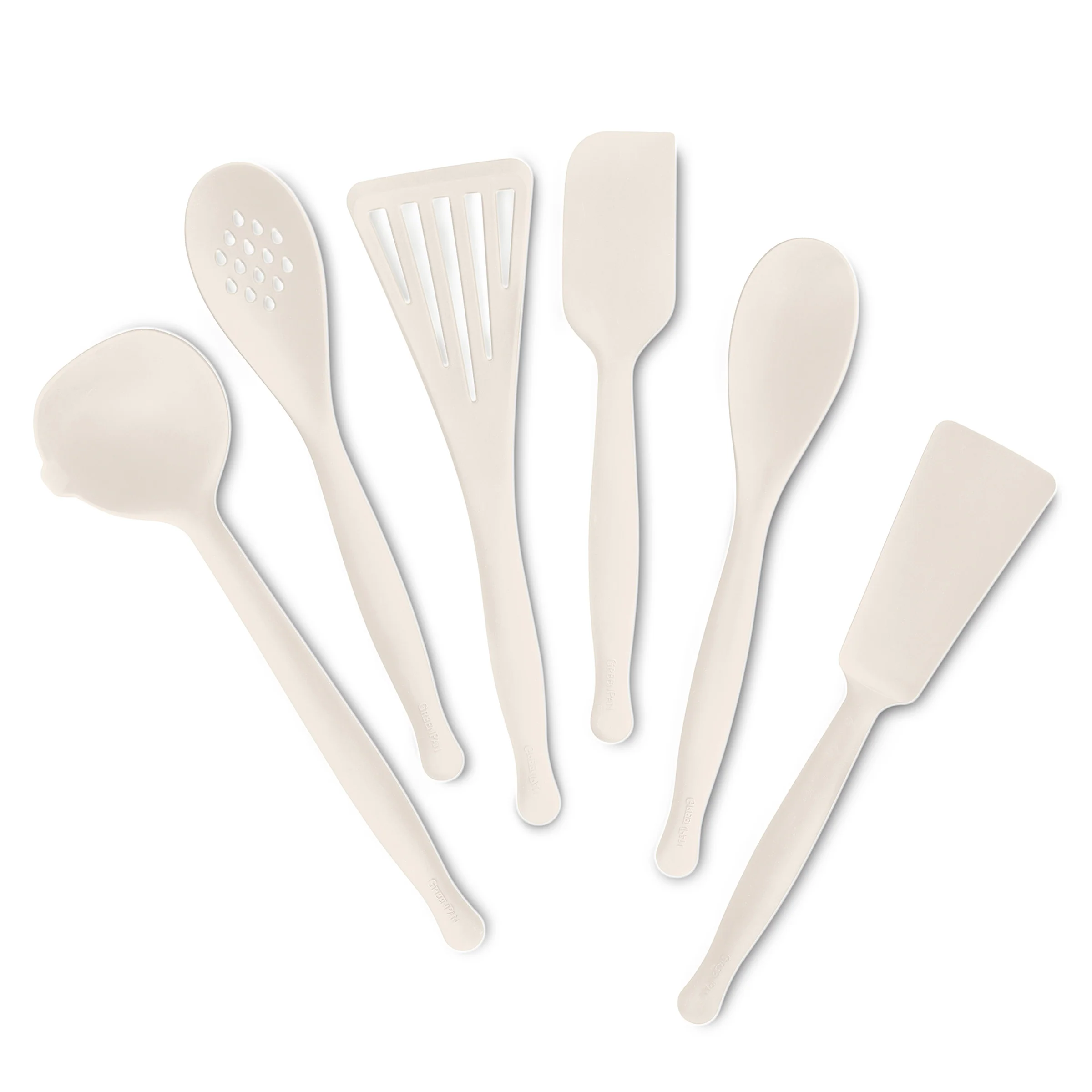 Premiere Silicone 6-Piece Utensil Set | Bisque