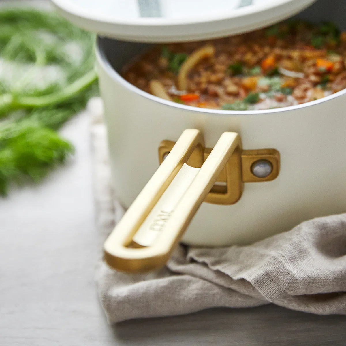 Stanley Tucci™ Ceramic Nonstick 3-Piece Mini Set | Carrara White