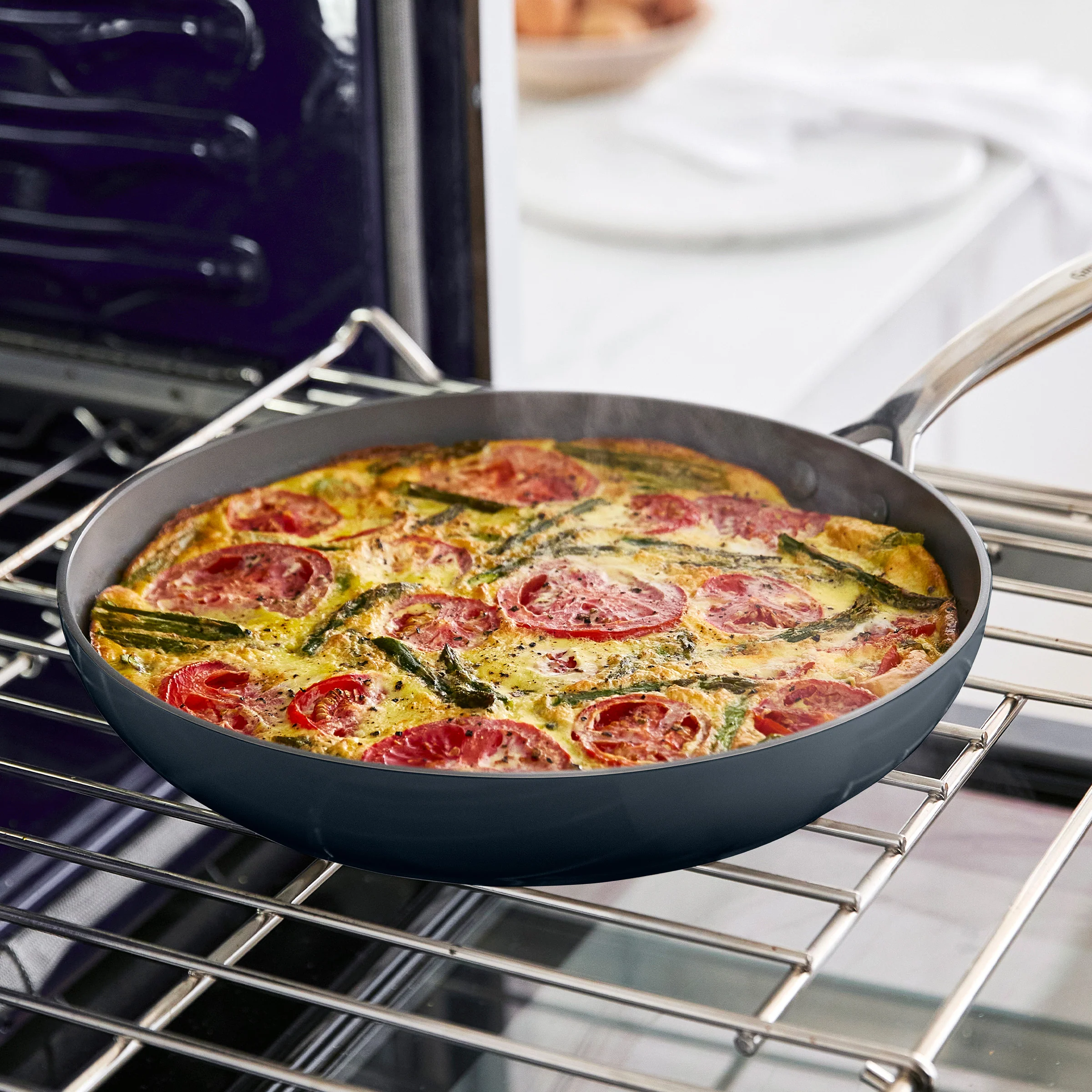 Eras Ceramic Nonstick 11-Piece Cookware Set | Slate