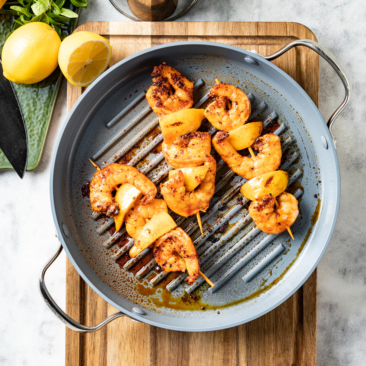 Valencia Pro Ceramic Nonstick 11 Round Grill Pan