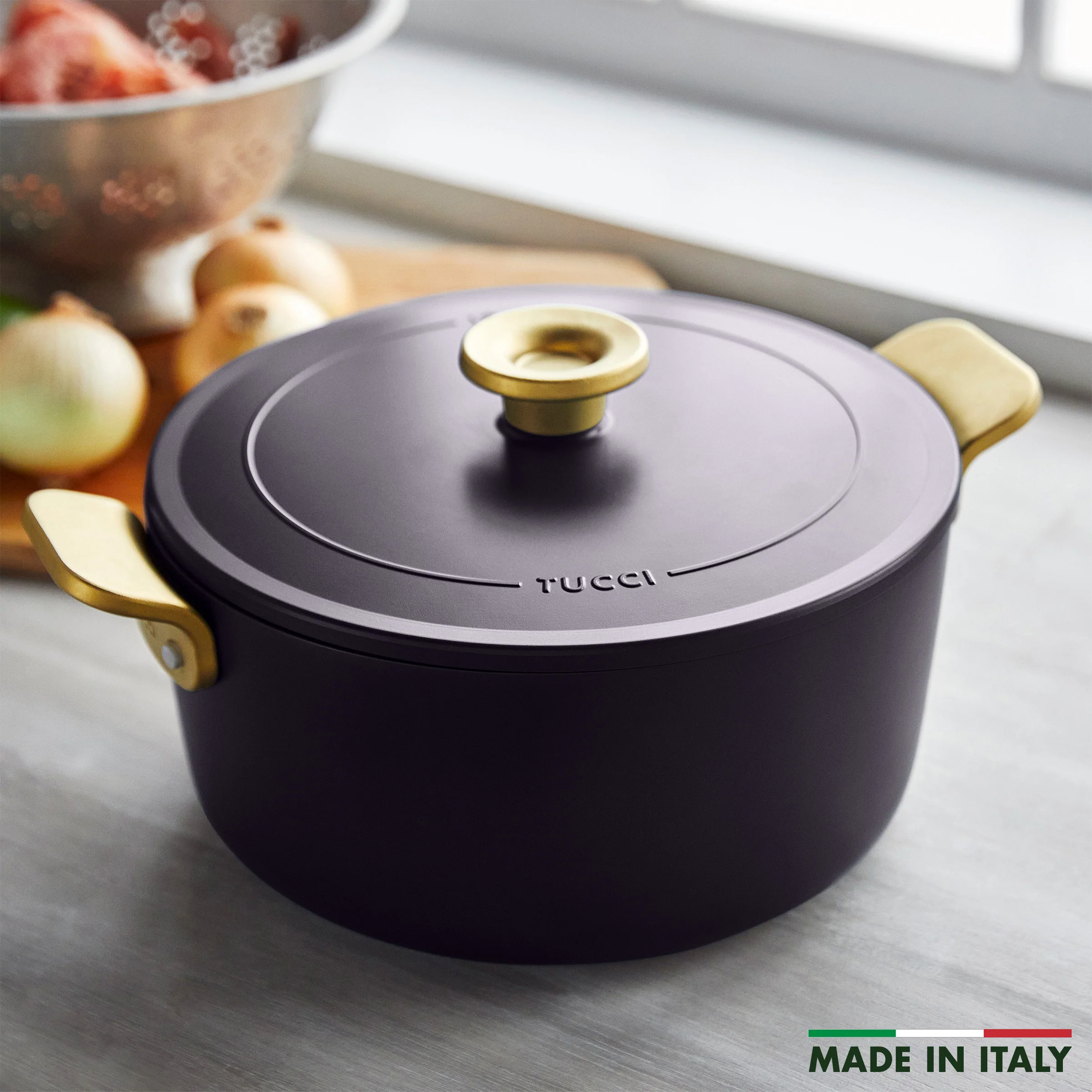 Stanley Tucci™ Ceramic Nonstick 6.5-Quart Dutch Oven | Calabrian Fig