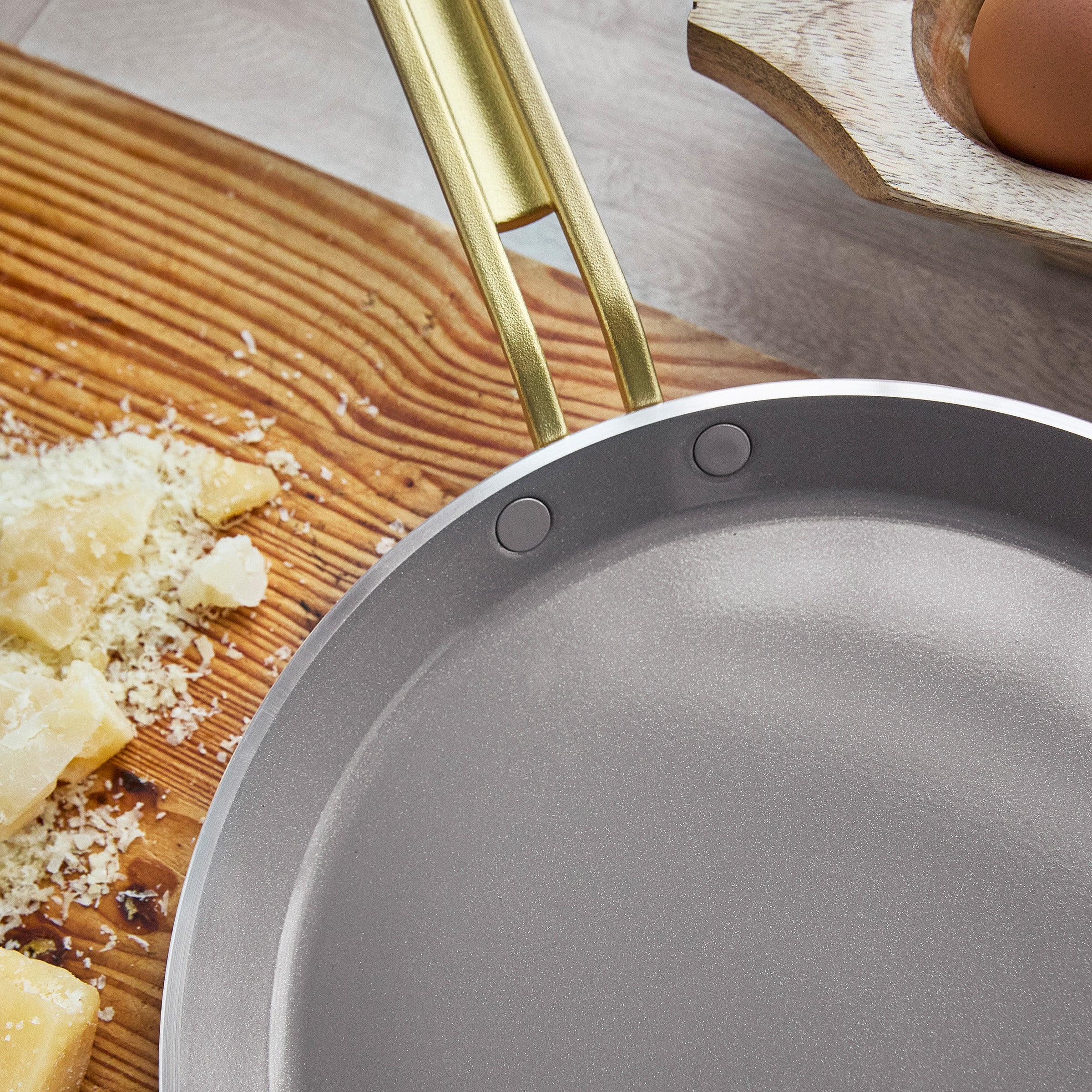 Stanley Tucci™ Ceramic Nonstick 10 Crepe and Omelette Pan | Carrara White