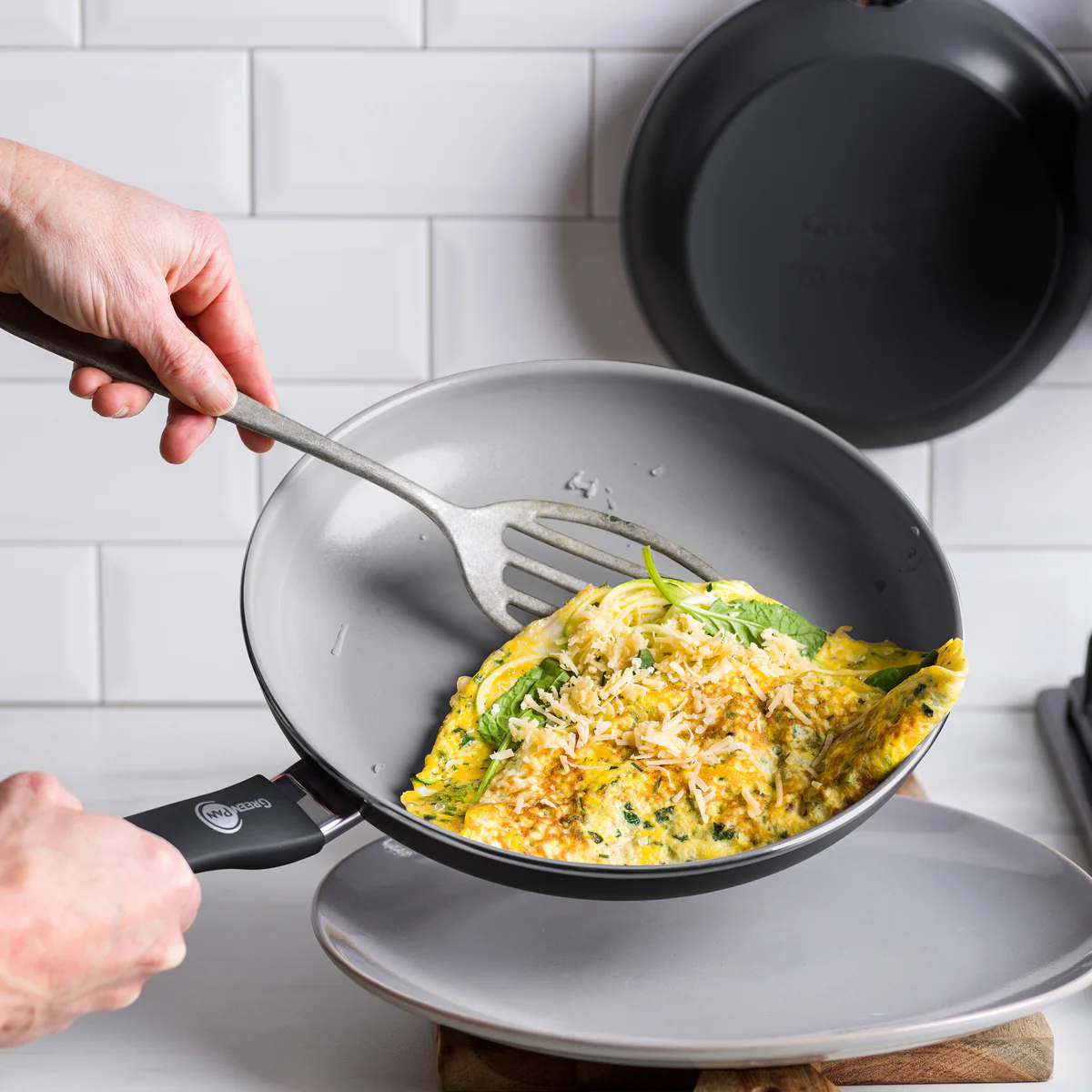 Dover Ceramic Nonstick 8 and 10 Frypan Set | Black