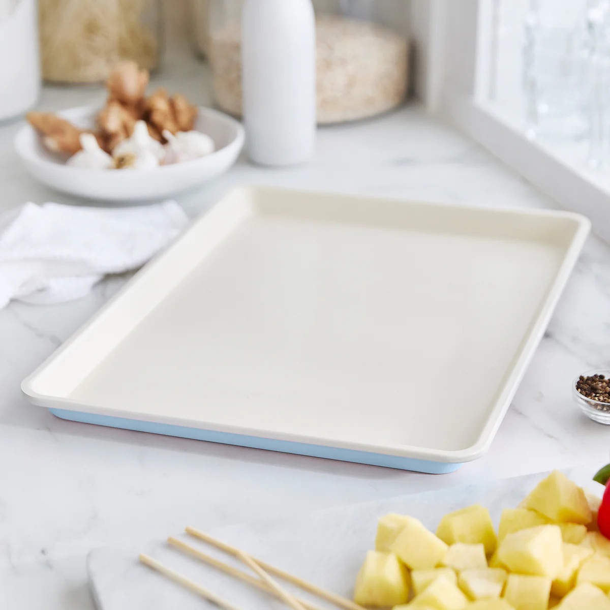 GreenLife Ceramic Nonstick 18 x 13 Cookie Sheet | Blue Haze