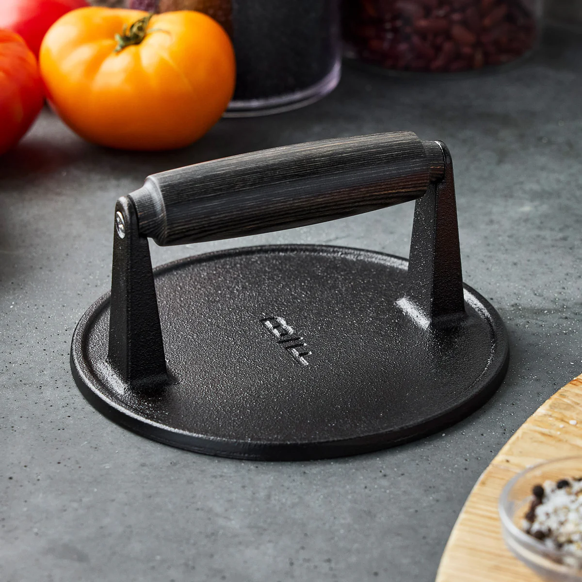 Bobby Flay by GreenPan 6.5 Cast Iron Round Grill Press