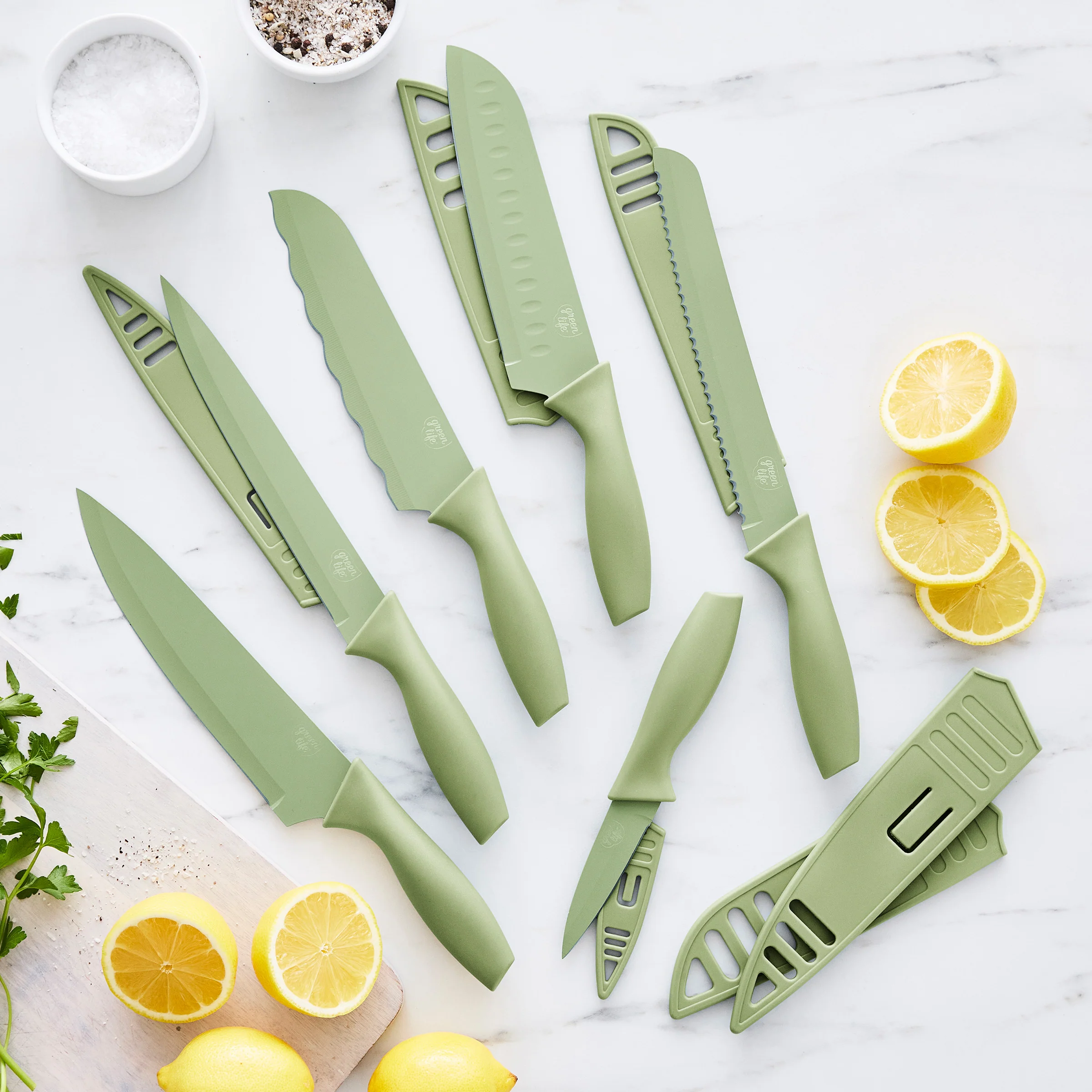 GreenLife 6-Piece Cutlery Set | Sage Green