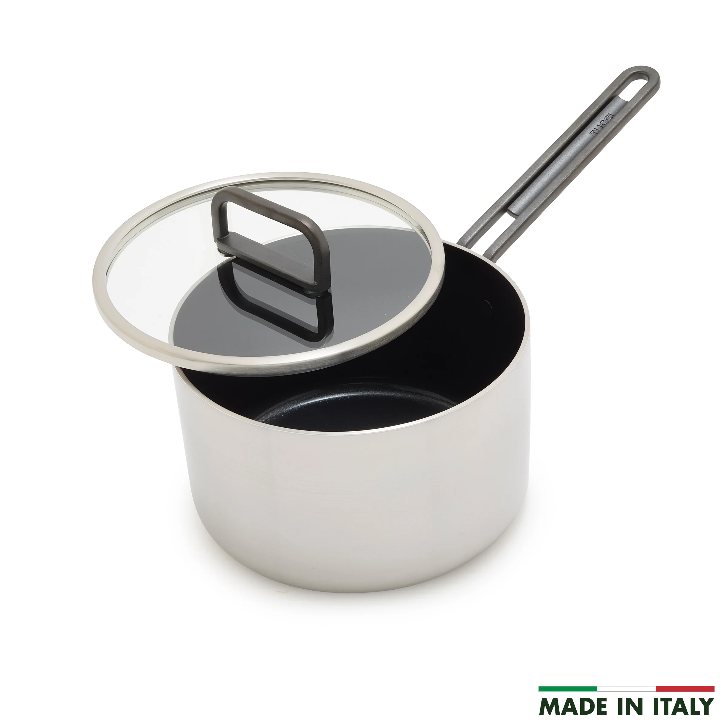 Stanley Tucci™ Stainless Steel Ceramic Nonstick 4-Quart Saucepan with Lid