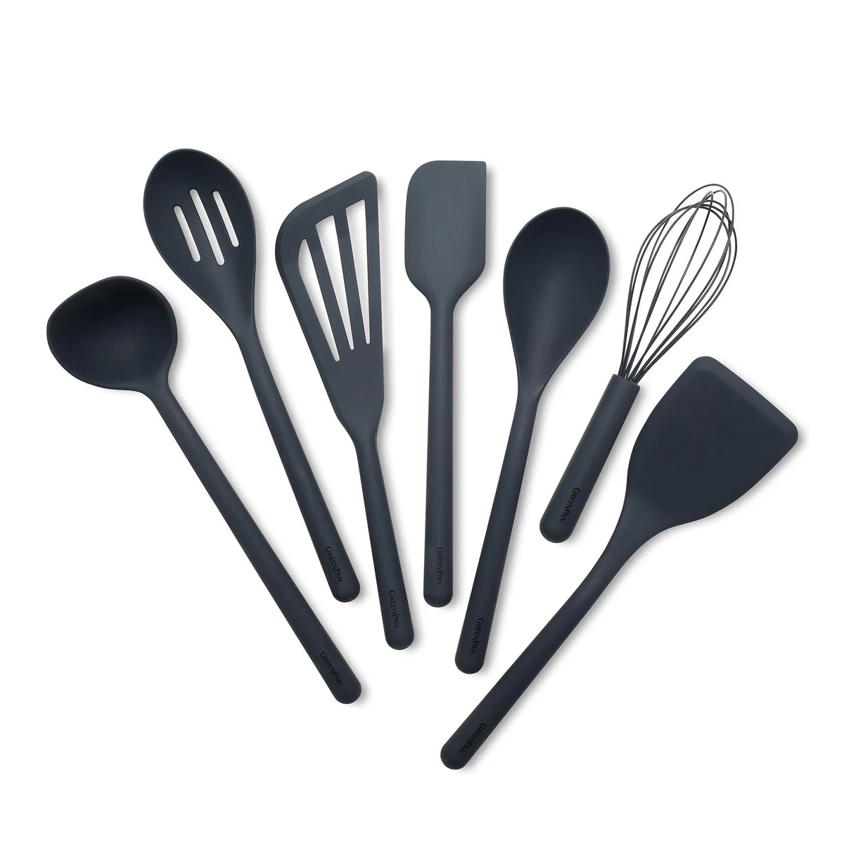 Platinum Silicone Tools 7-Piece Utensil Set | Gray