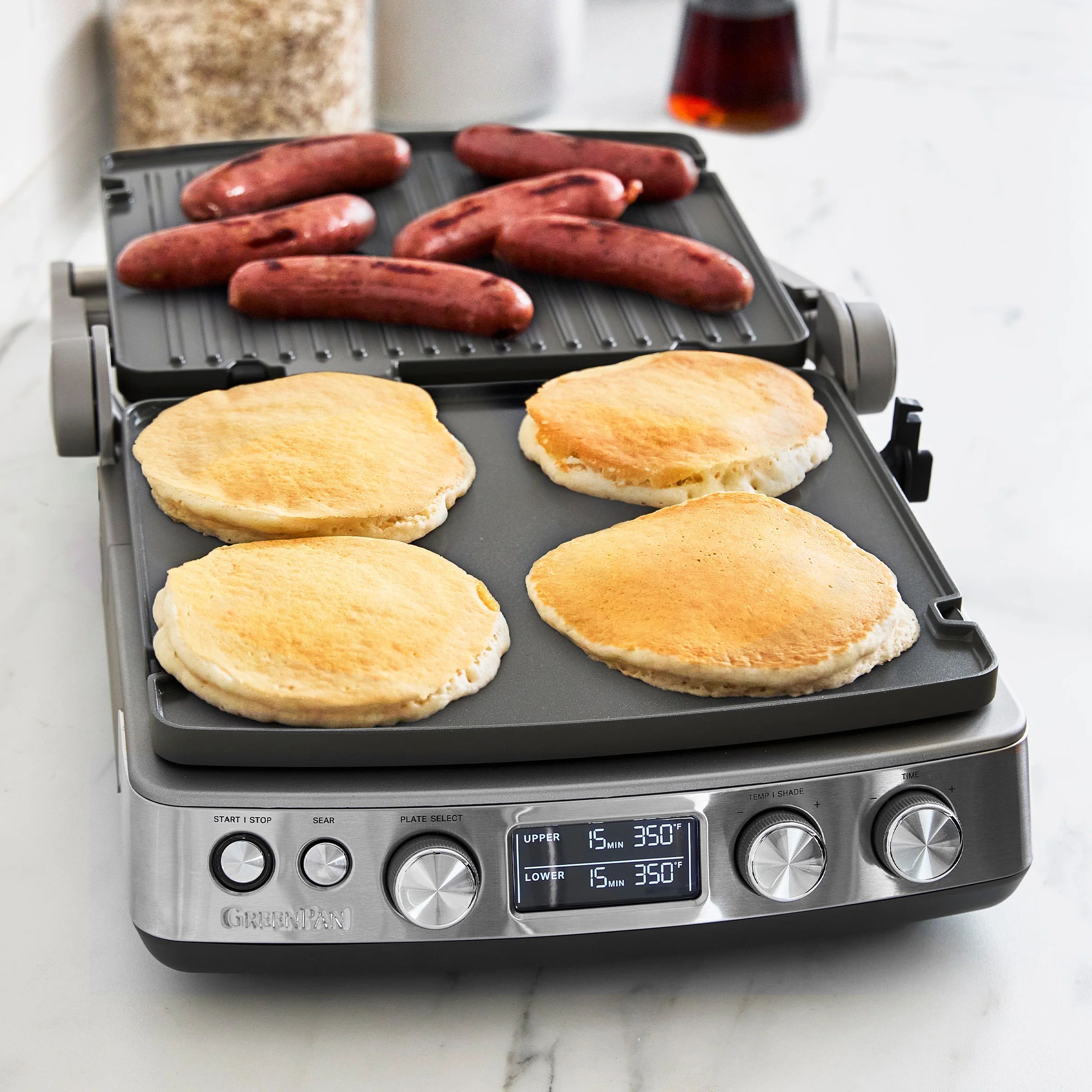 Elite Multi Grill & Griddle with Waffle Plates | Graphite