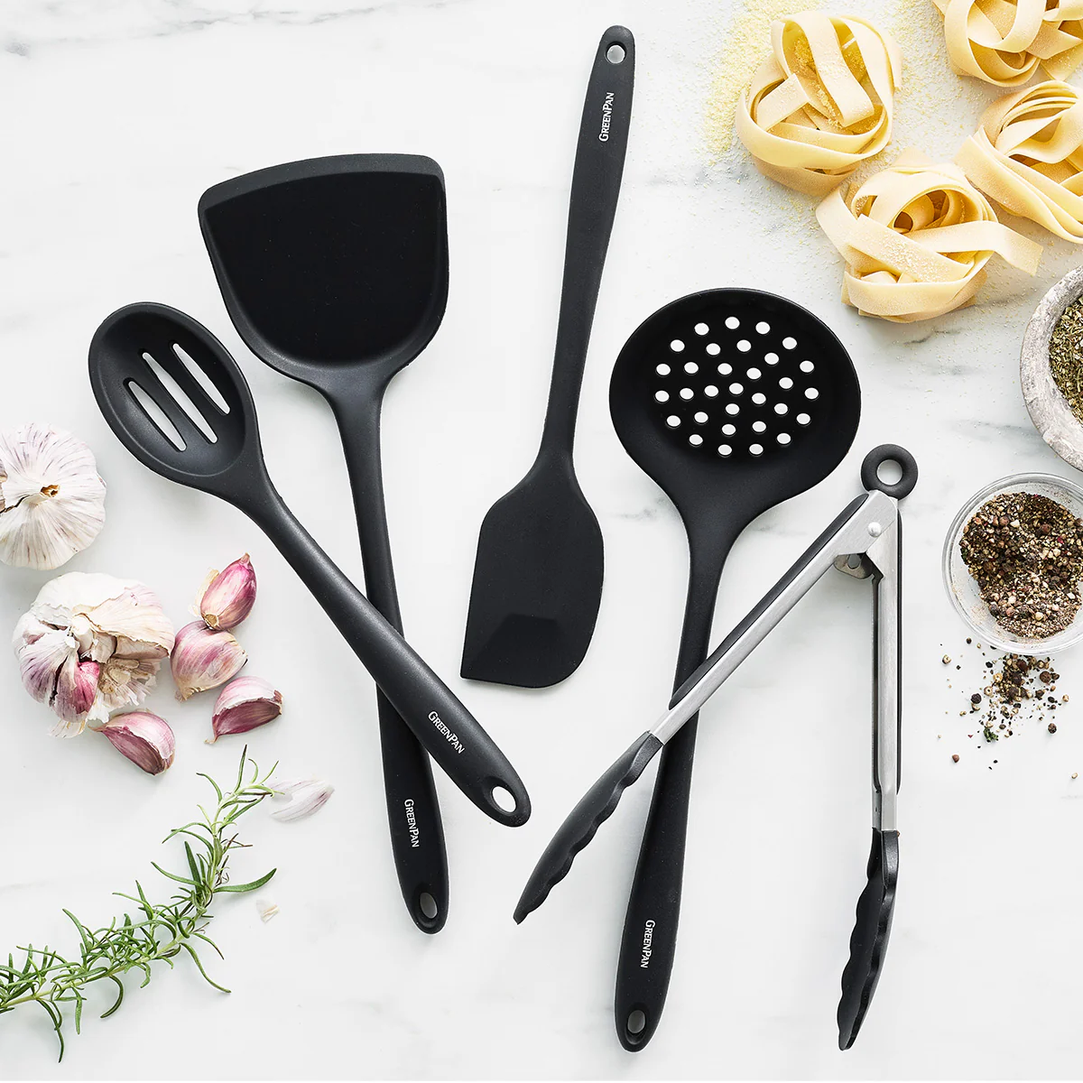 5-Piece Silicone Utensil Set | Black