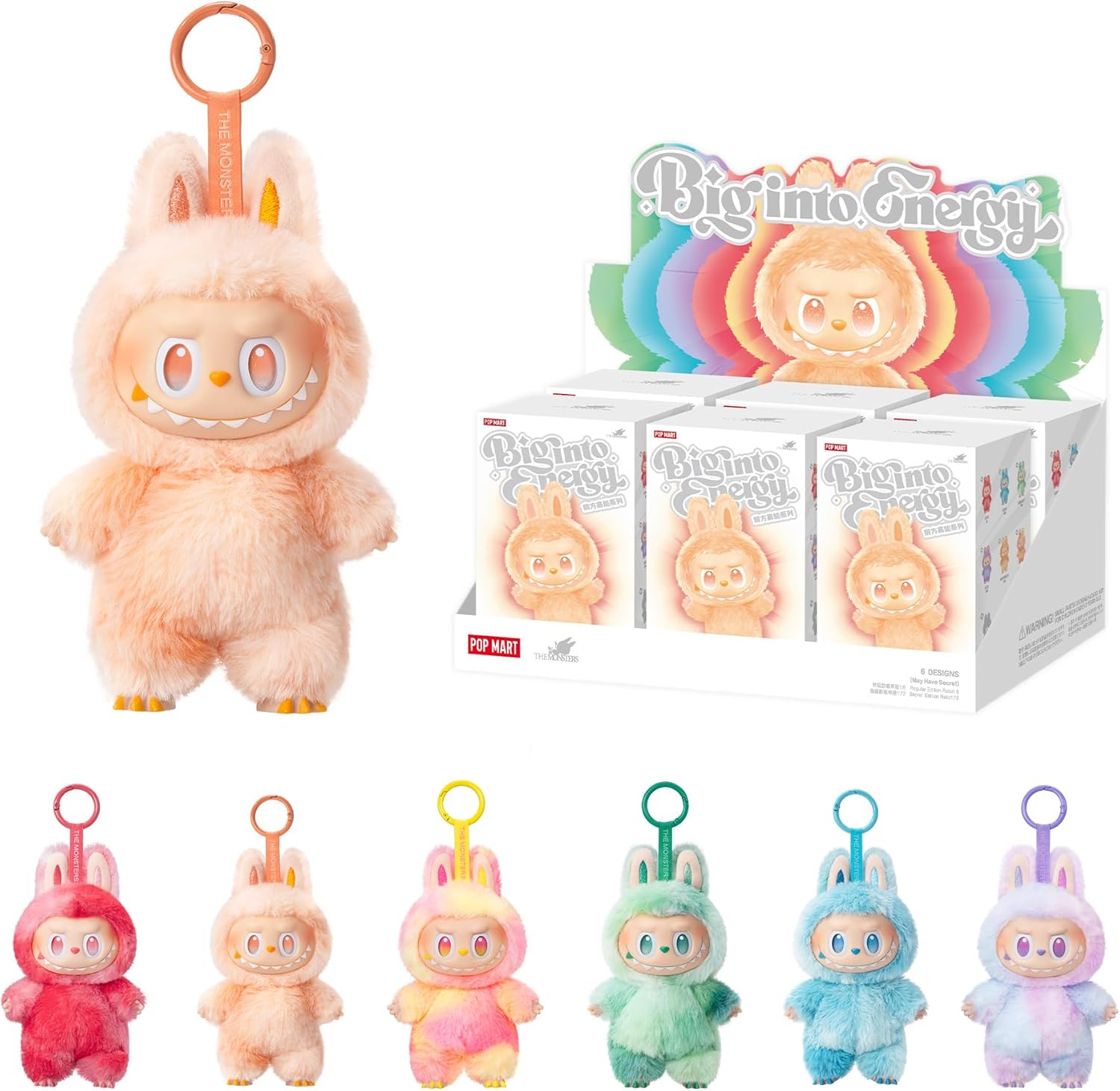 POP MART The Monsters Big into Energy Series-Vinyl Plush Pendant Blind Box