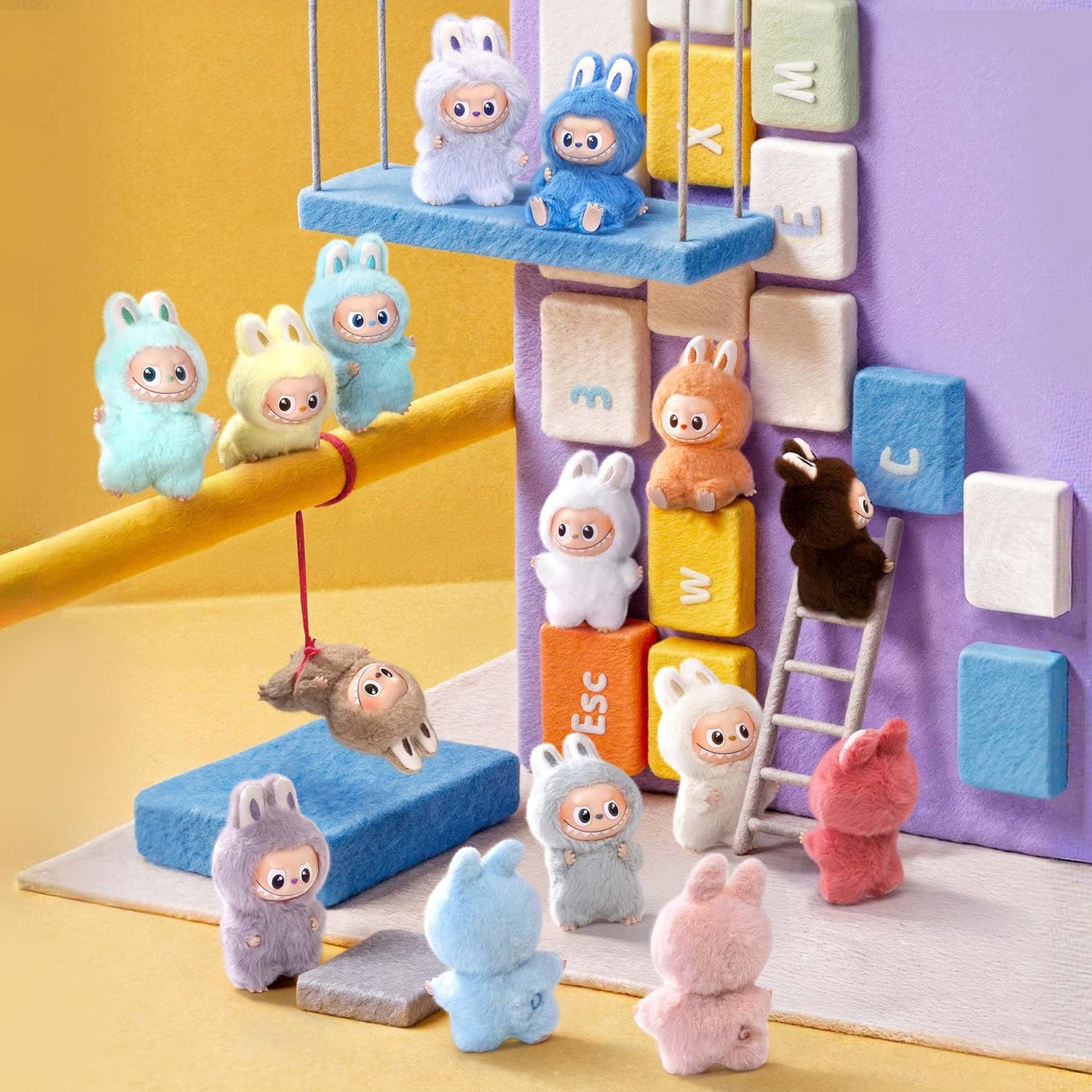 POP MART The Monsters Pin for Love Series-Vinyl Plush Blind Box (N-Z), Labubu Collectible Toys, Holiday Birthday Gifts for Girls and Boys