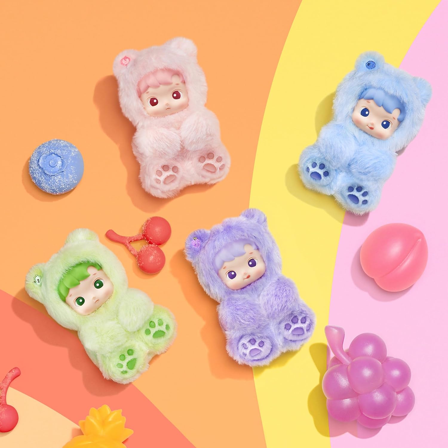 POP MART HACIPUPU Gummy Bear Series - Plush Pendant Blind Box Collectible Toy