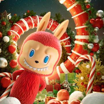 POP MART MEGA LABUBU TEC 1000% Winter Holiday