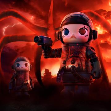 POP MART MEGA SPACE MOLLY 1000% Stranger Things