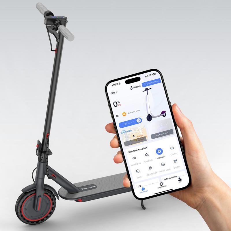 Electric Scooter – 19 MPH Max Speed, with Seat and Luggage Box, 8.5