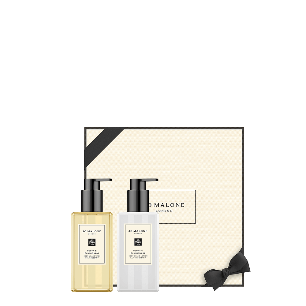 Peony & Blush Suede Bath & Body Gift Set