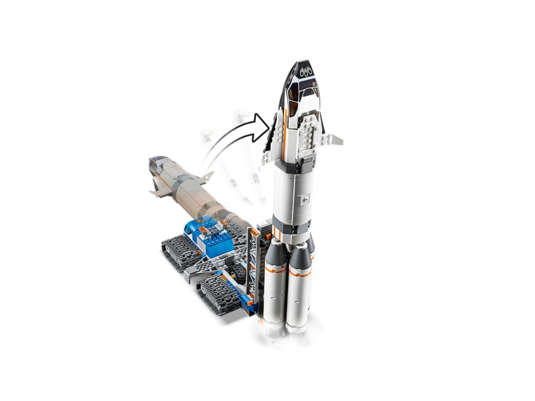LEGO Rocket Assembly & Transport