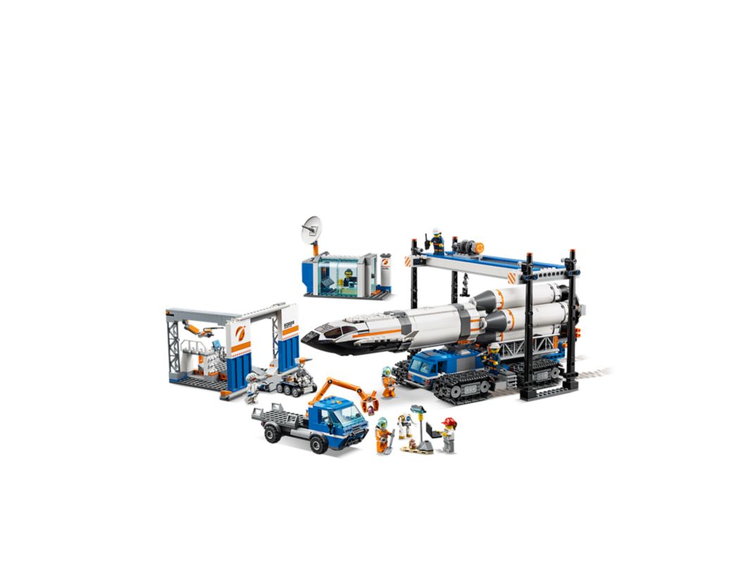 LEGO Rocket Assembly & Transport