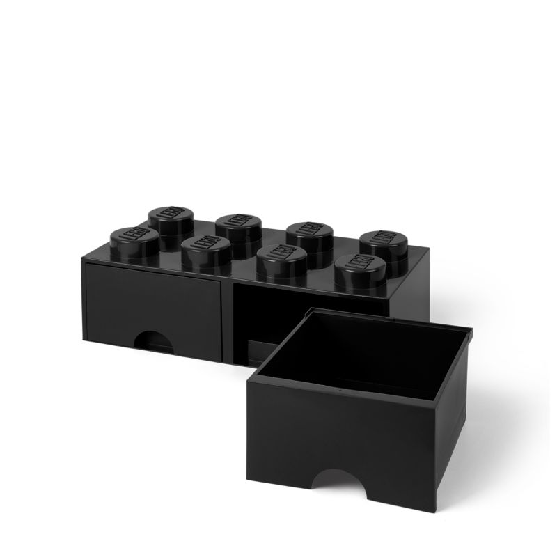 LEGO® 8-Stud Black Storage Brick Drawer