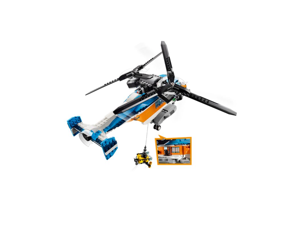 LEGO Twin-Rotor Helicopter