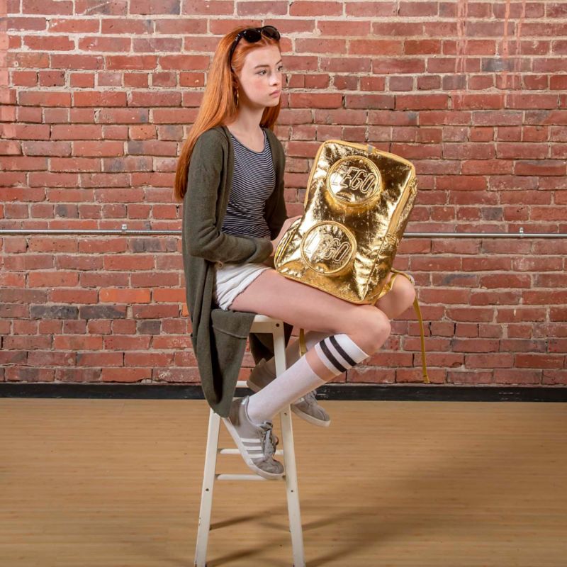 LEGO® Gold Metallic Brick Backpack