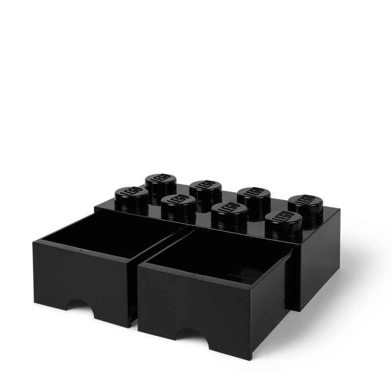 LEGO® 8-Stud Black Storage Brick Drawer