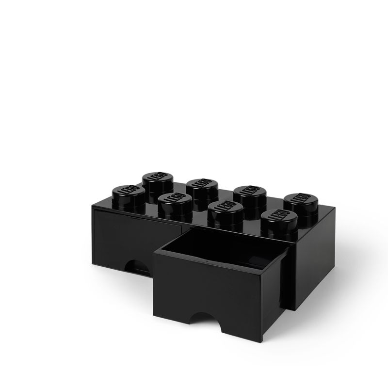 LEGO® 8-Stud Black Storage Brick Drawer