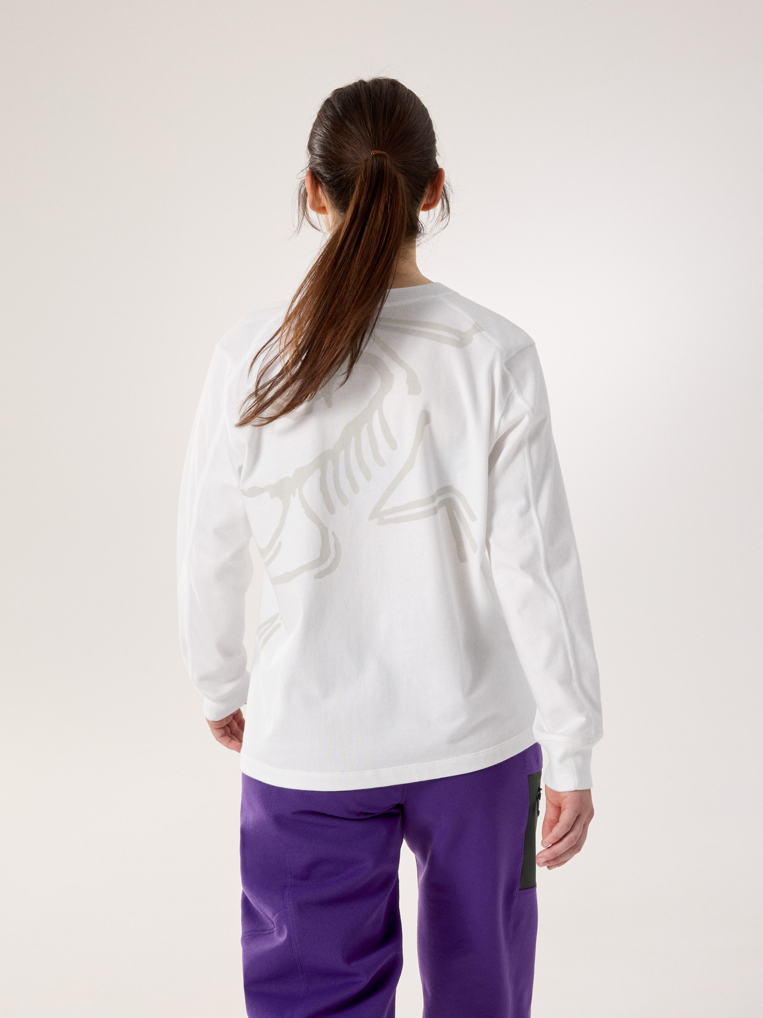 Kragg Cotton Bird Crew Neck Shirt LS Women's