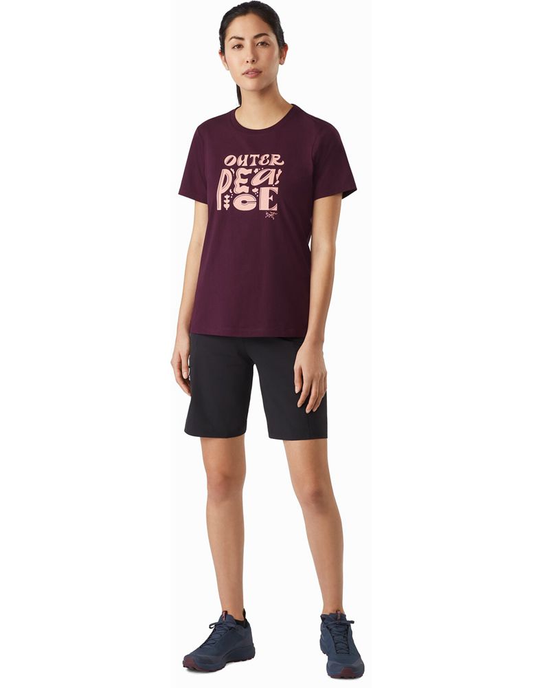 Arc'teryx Outer Peace T-Shirt Womens - Purple