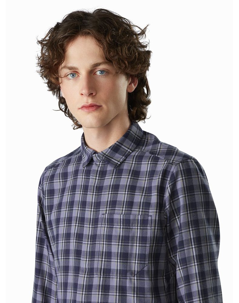 Arc'teryx Bernal LS Shirt Mens - Blue