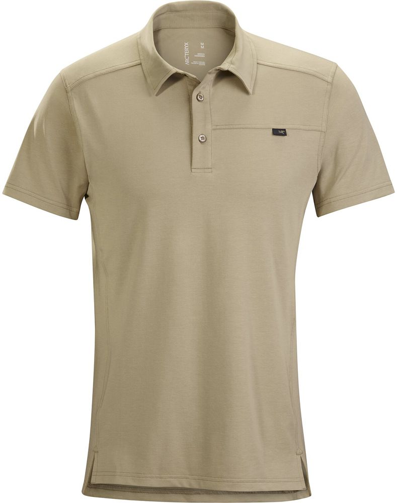 Arc'teryx Captive SS Polo Shirt Mens - Beige