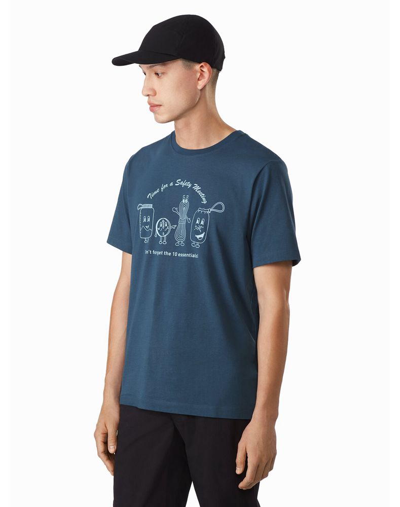 Arc'teryx Safety Meeting T-Shirt Mens - Blue