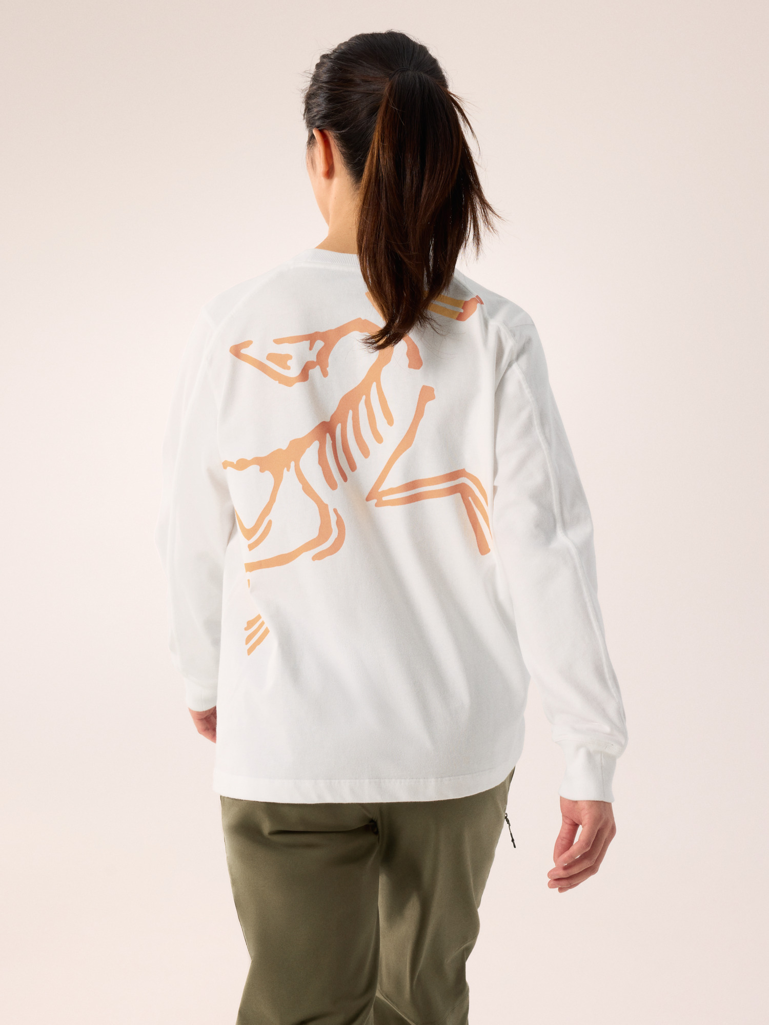 Kragg Cotton Bird Crew Neck Shirt LS Women's