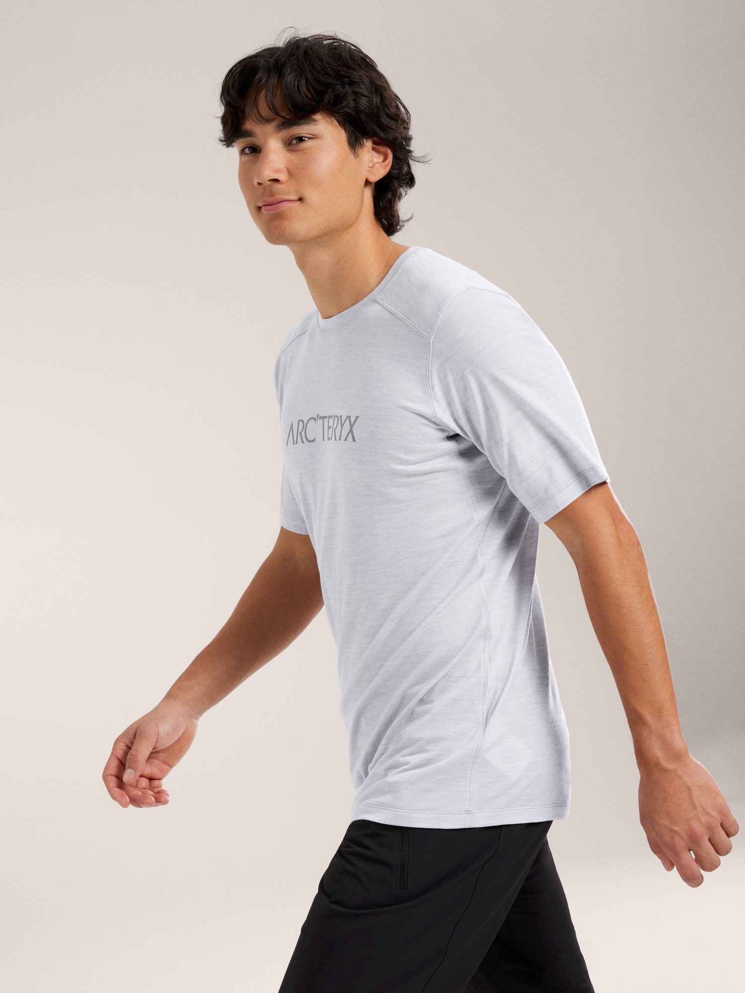 Ionia Merino Wool Arc'Word Logo Shirt SS Men's