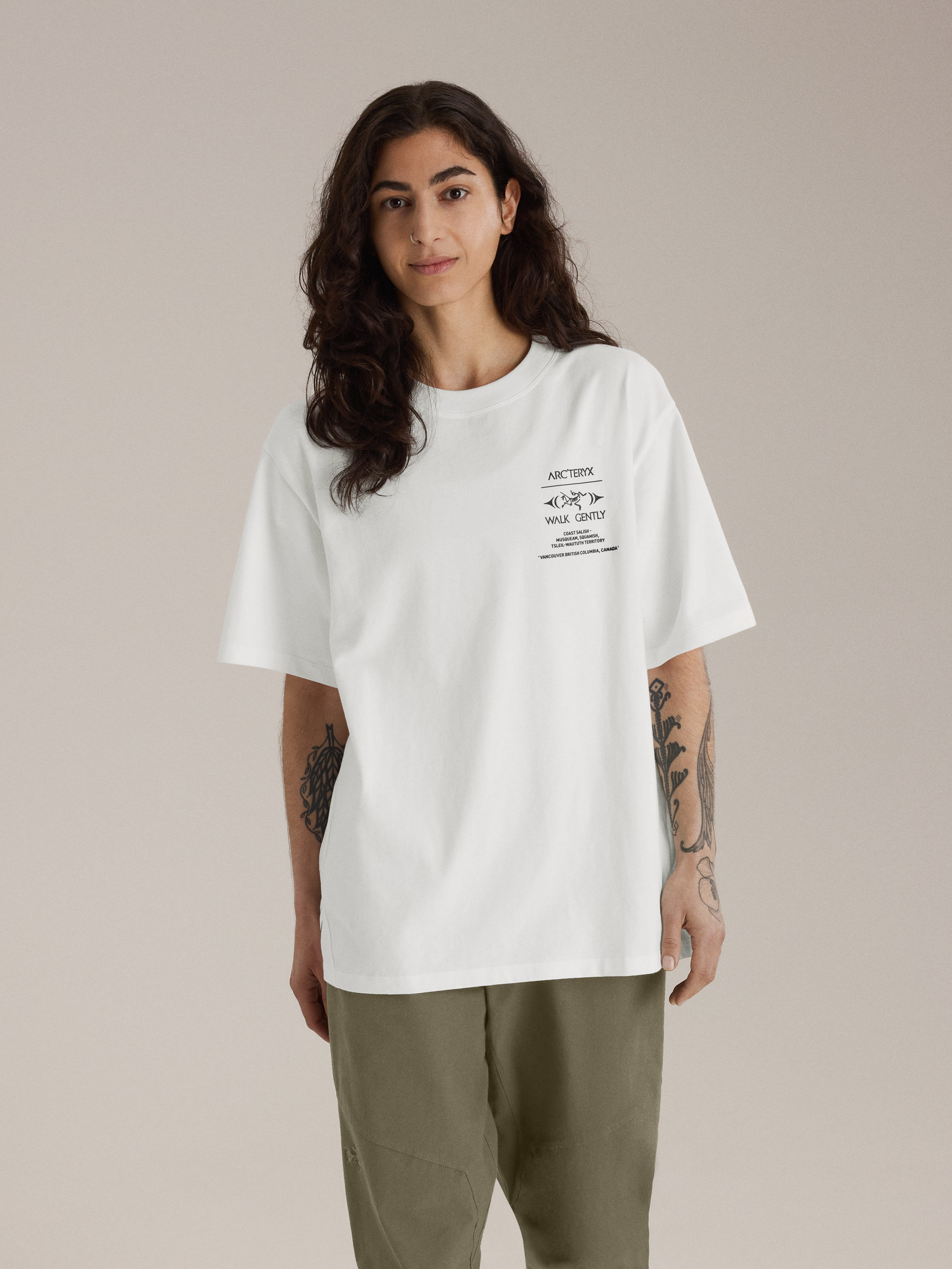 Walk Gently Cotton Salmon Skin Shirt SS Men's