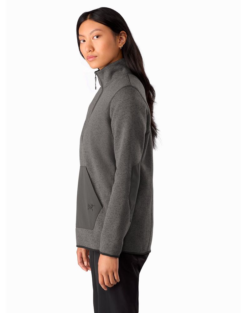 Arc'teryx Extravert 1/2 Zip Neck Fleece Womens - Grey