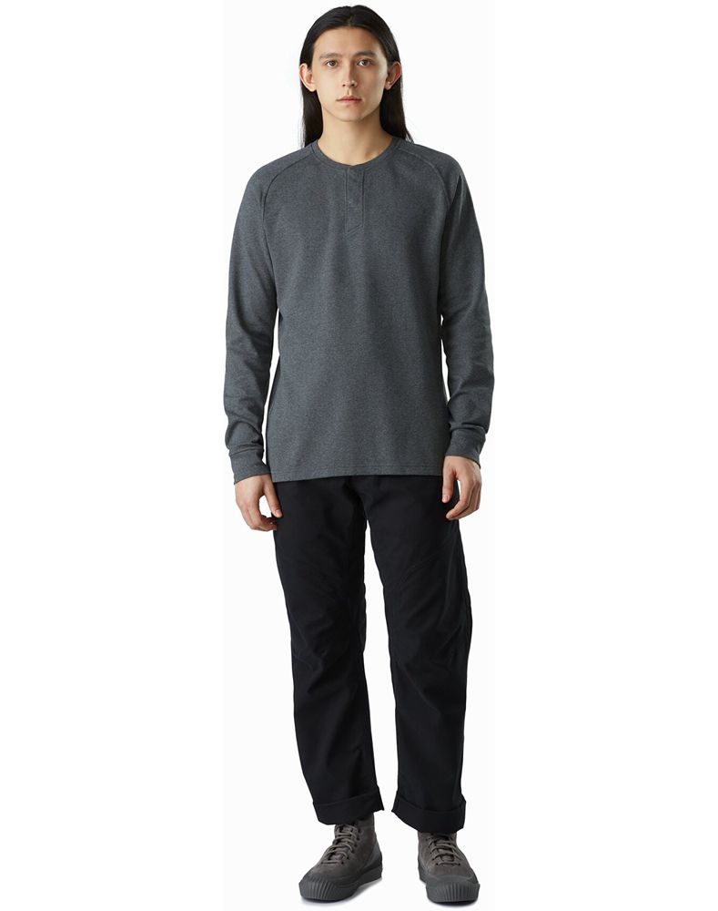 Arc'teryx Sirrus Henley LS T-Shirt Mens - Grey