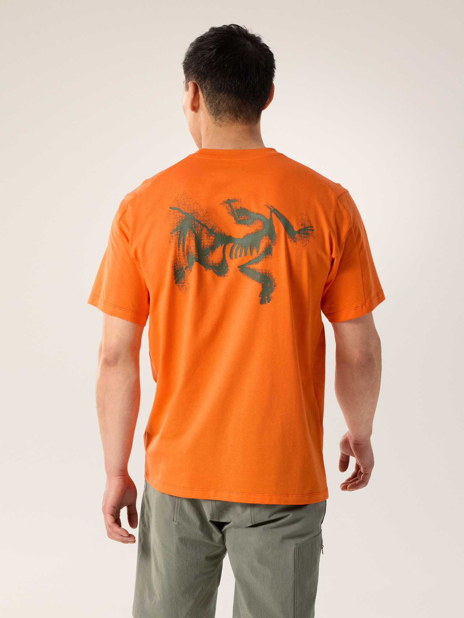 Kragg SL Cotton Blurred Bird Shirt SS Men's