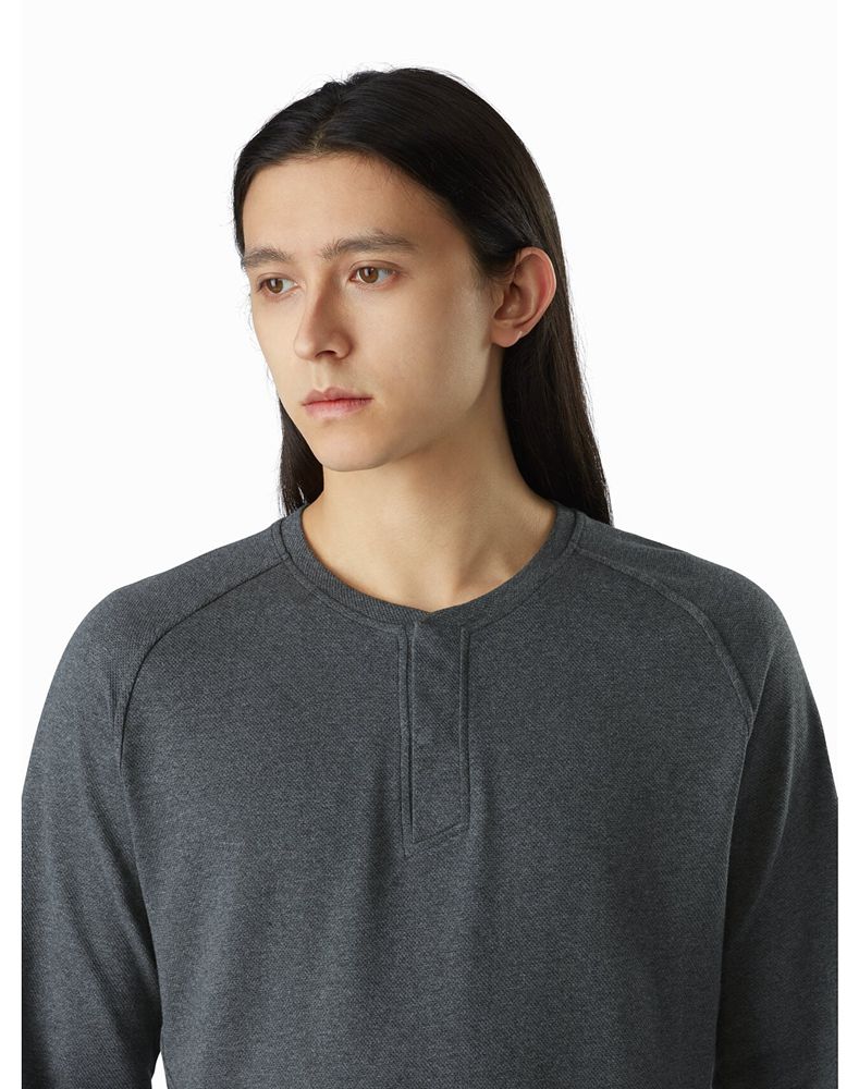 Arc'teryx Sirrus Henley LS T-Shirt Mens - Grey