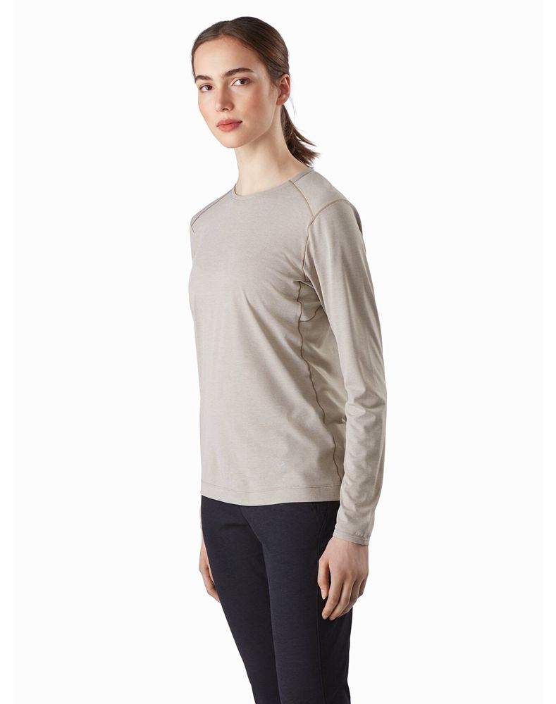 Arc'teryx Quadra Crew Neck LS T-Shirt Womens - Pink