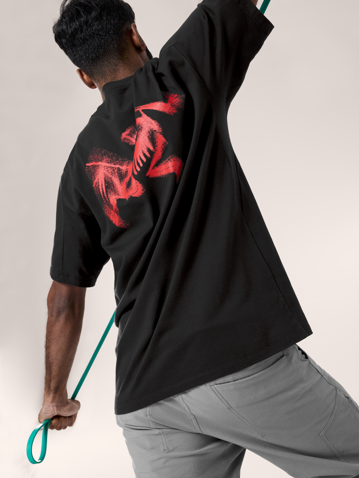 Kragg SL Cotton Blurred Bird Shirt SS Men's