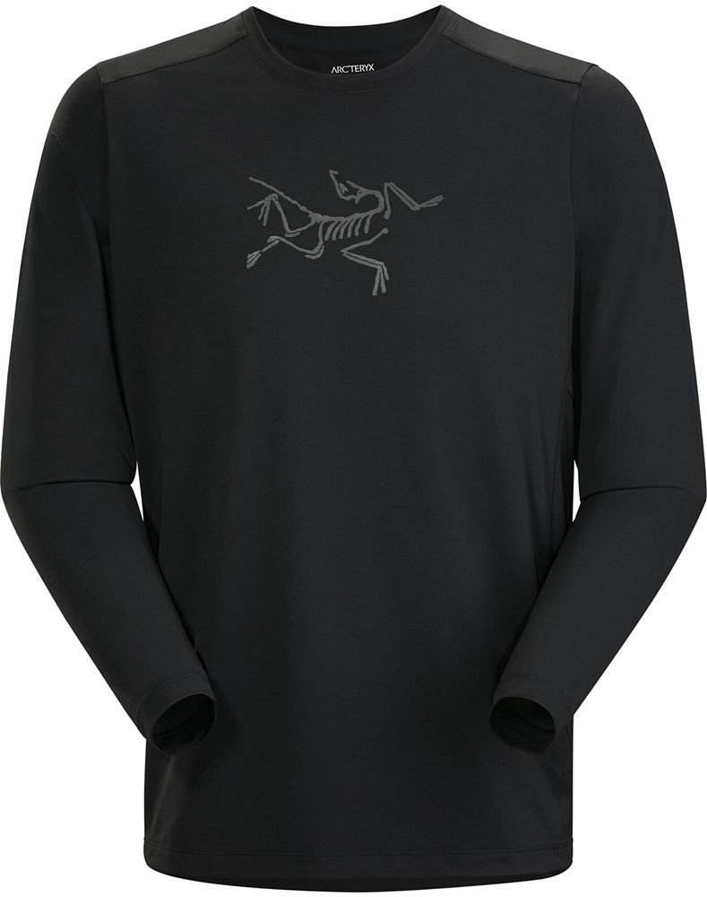 Arc'teryx Cormac Logo LS T-Shirt Mens - Black
