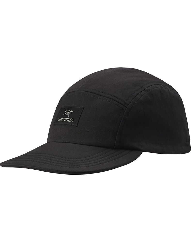 Arc'teryx 5 Panel Label Cap Mens - Black