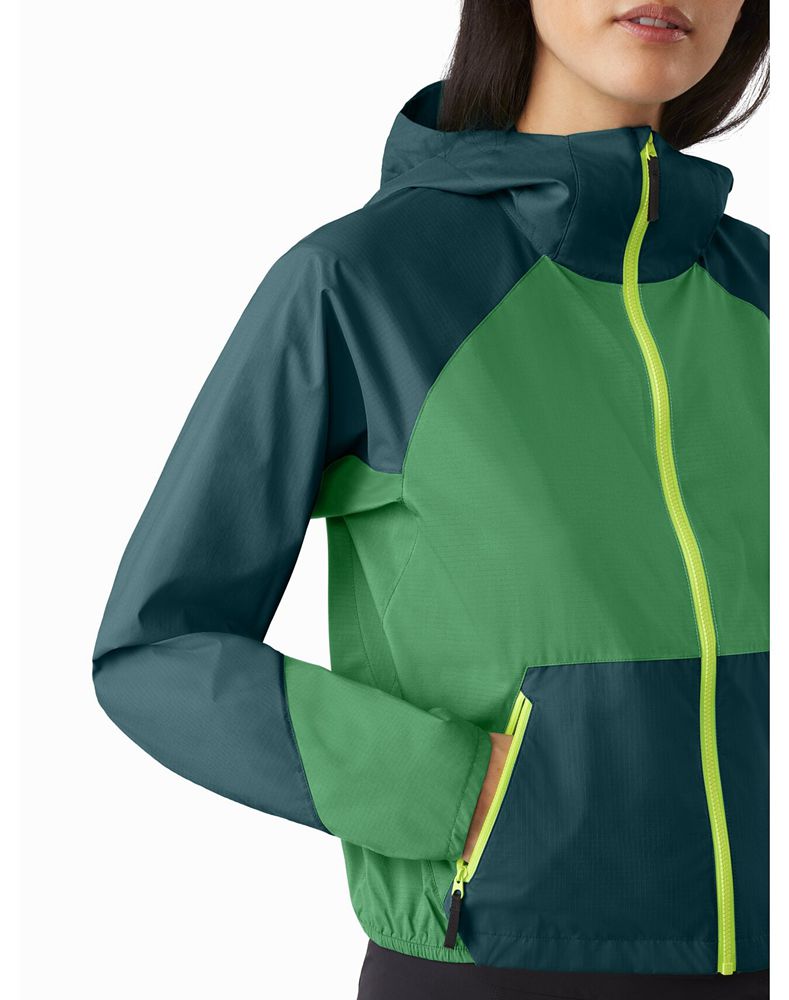 Arc'teryx Stowe Windshell ReBird Jacket Womens - Green