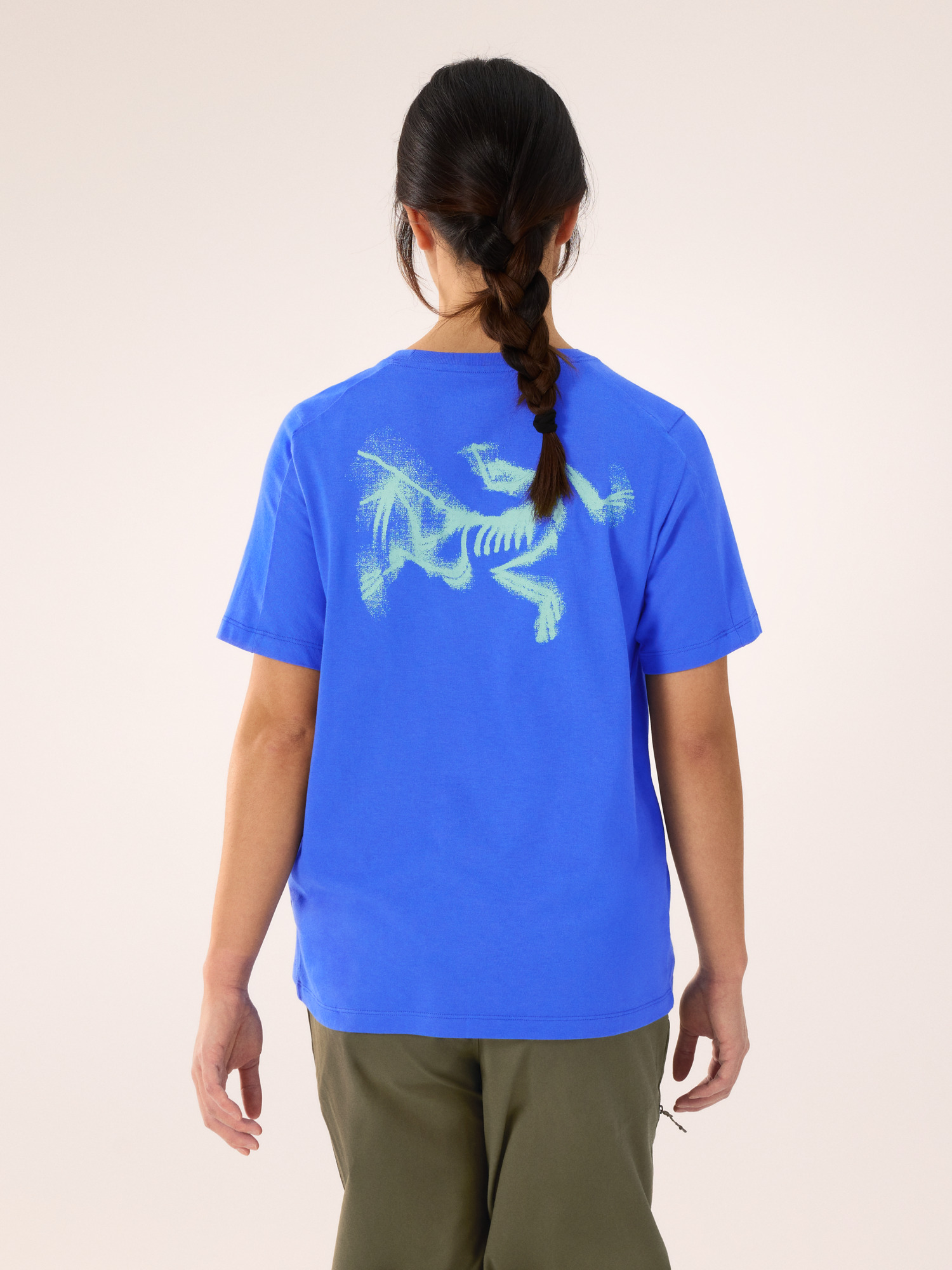 Kragg SL Cotton Blurred Bird Crew Shirt SS Women's