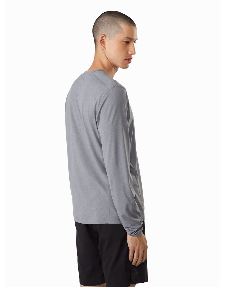 Arc'teryx Motus SL Crew Neck LS T-Shirt Mens - Grey